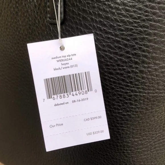 Kate spade medium top zip Hayes shoulder tote - Picture 7 of 8